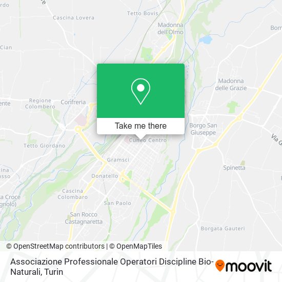 Associazione Professionale Operatori Discipline Bio-Naturali map