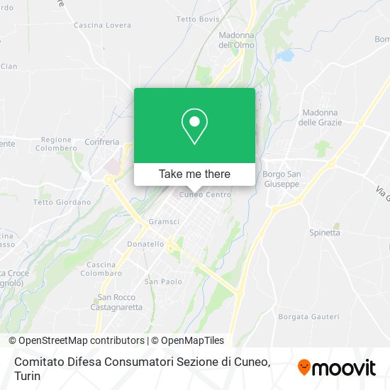 Comitato Difesa Consumatori Sezione di Cuneo map