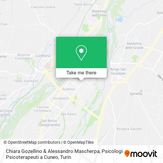 Chiara Gozellino & Alessandro Mascherpa, Psicologi Psicoterapeuti a Cuneo map