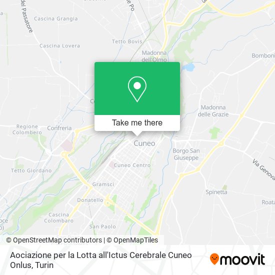 Aociazione per la Lotta all'Ictus Cerebrale Cuneo Onlus map