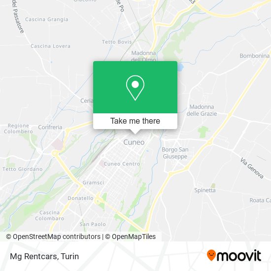 Mg Rentcars map