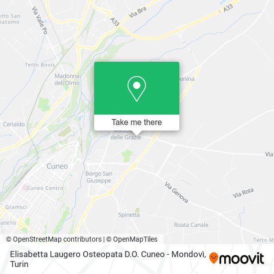 Elisabetta Laugero Osteopata D.O. Cuneo - Mondovì map