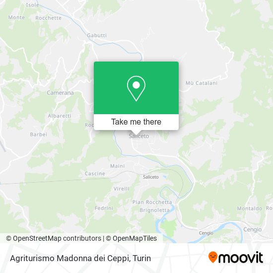 Agriturismo Madonna dei Ceppi map