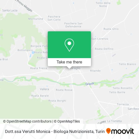 Dott.ssa Verutti Monica - Biologa Nutrizionista map