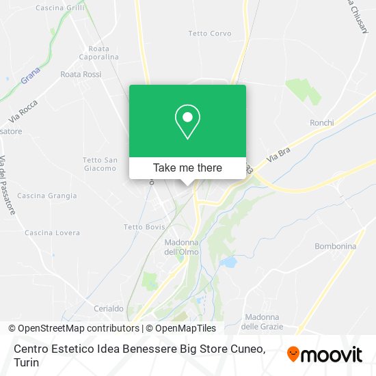 Centro Estetico Idea Benessere Big Store Cuneo map
