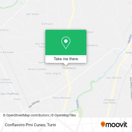 Conflavoro Pmi Cuneo map