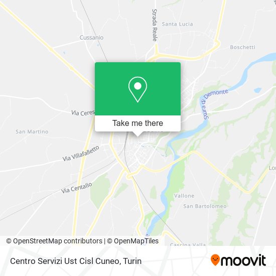 Centro Servizi Ust Cisl Cuneo map