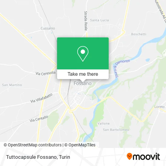 Tuttocapsule Fossano map