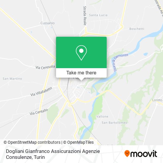 Dogliani Gianfranco Assicurazioni Agenzie Consulenze map
