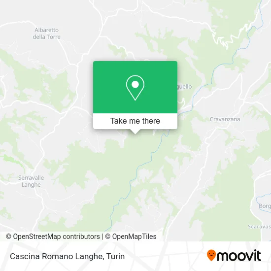 Cascina Romano Langhe map