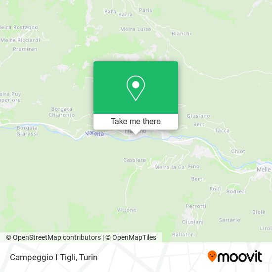 Campeggio I Tigli map