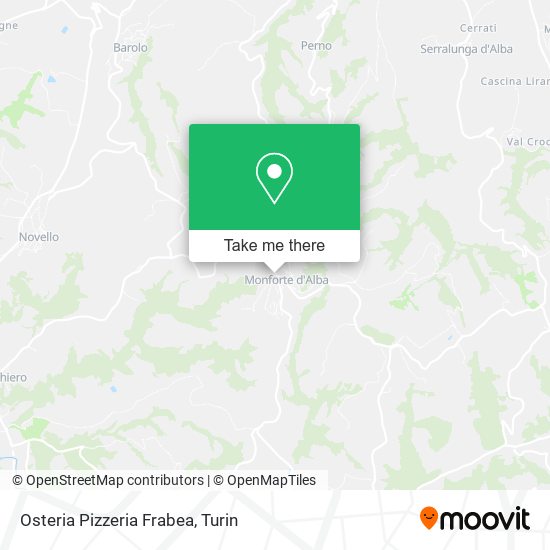 Osteria Pizzeria Frabea map