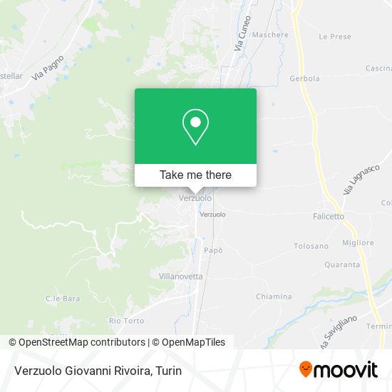 Verzuolo Giovanni Rivoira map