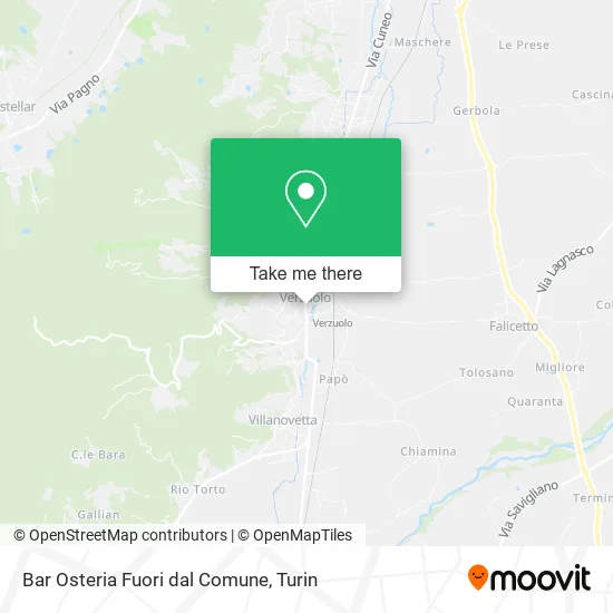 Bar Osteria Fuori dal Comune map