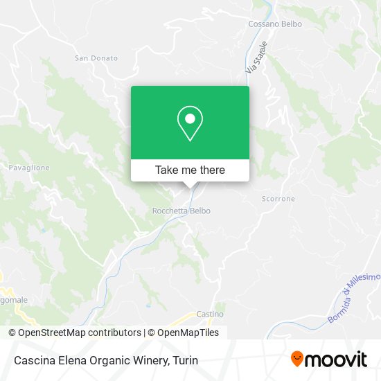 Cascina Elena Organic Winery map