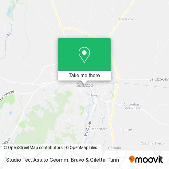 Studio Tec. Ass.to Geomm. Bravo & Giletta map