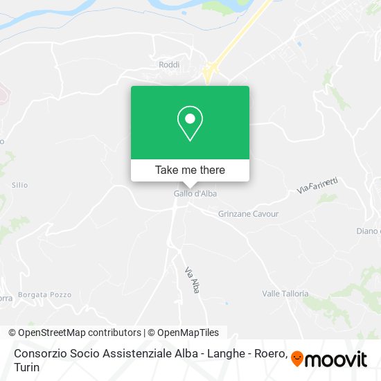 Consorzio Socio Assistenziale Alba - Langhe - Roero map