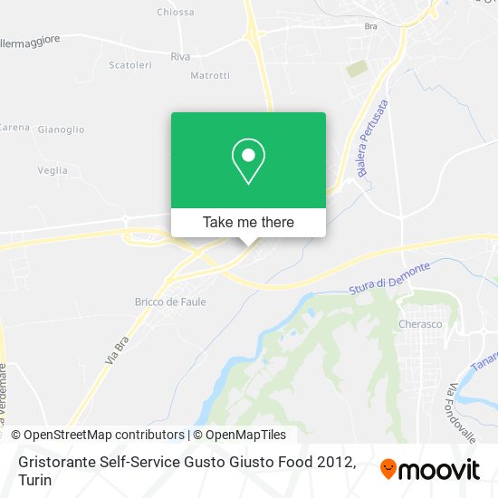 Gristorante Self-Service Gusto Giusto Food 2012 map