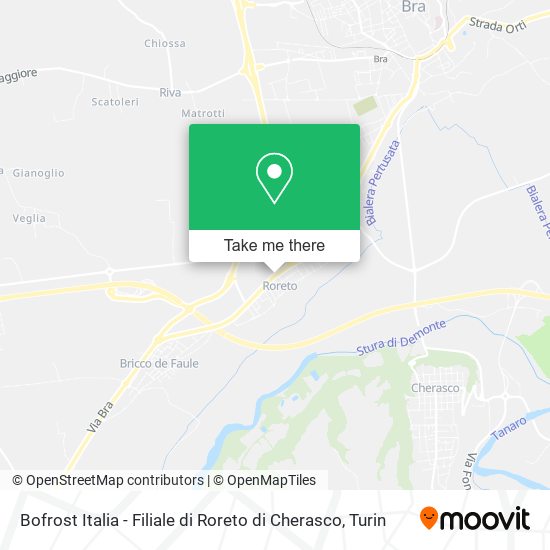 Bofrost Italia - Filiale di Roreto di Cherasco map