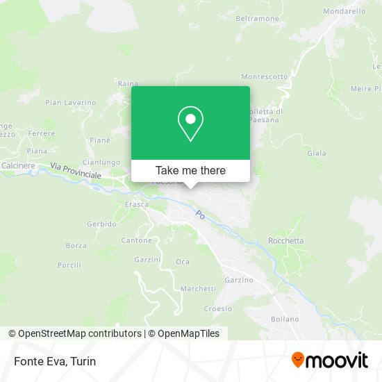 Fonte Eva map