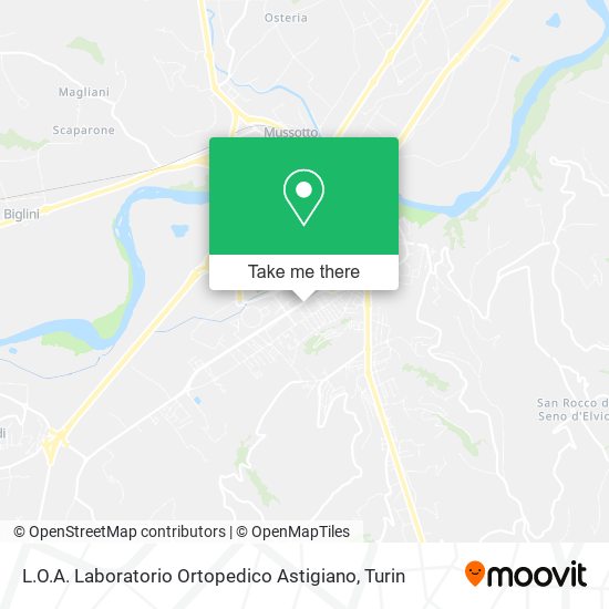 L.O.A. Laboratorio Ortopedico Astigiano map