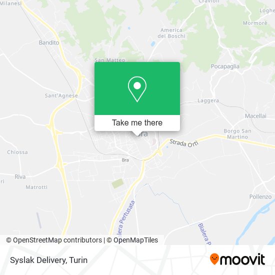 Syslak Delivery map