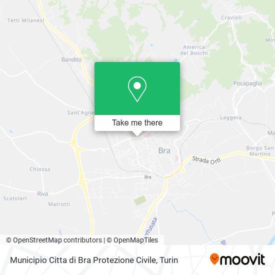 Municipio Citta di Bra Protezione Civile map