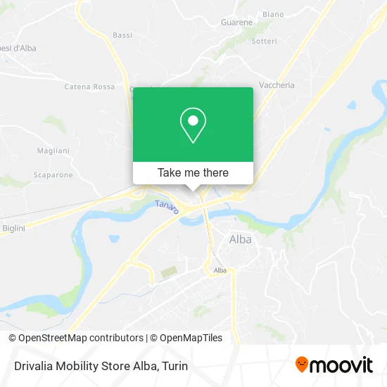 Drivalia Mobility Store Alba map