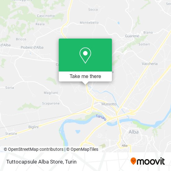 Tuttocapsule Alba Store map