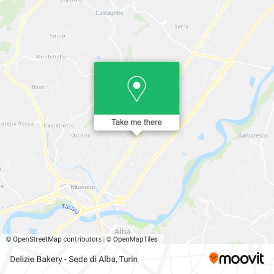 Delizie Bakery - Sede di Alba map