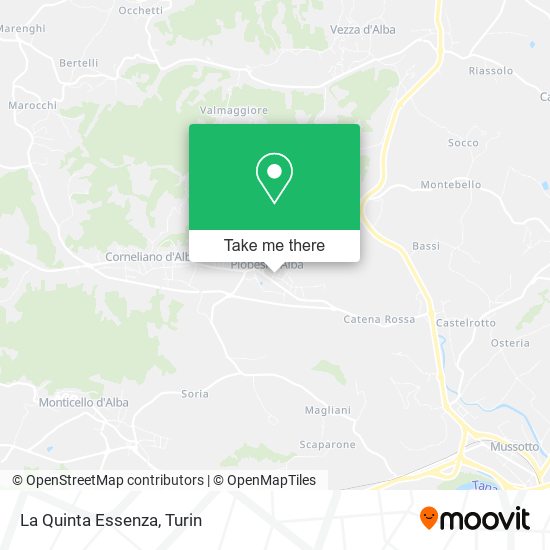 La Quinta Essenza map