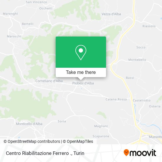 Centro Riabilitazione Ferrero . map