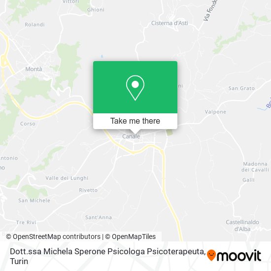 Dott.ssa Michela Sperone Psicologa Psicoterapeuta map