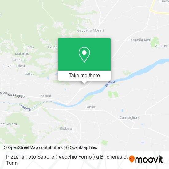 Pizzeria Totò Sapore ( Vecchio Forno ) a Bricherasio map