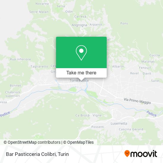 Bar Pasticceria Colibri map