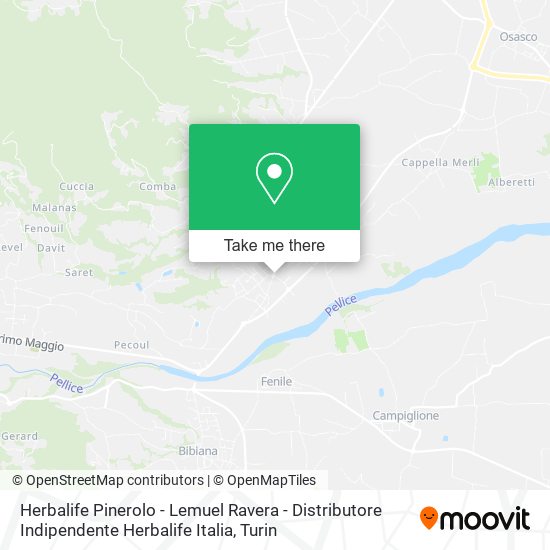 Herbalife Pinerolo - Lemuel Ravera - Distributore Indipendente Herbalife Italia map