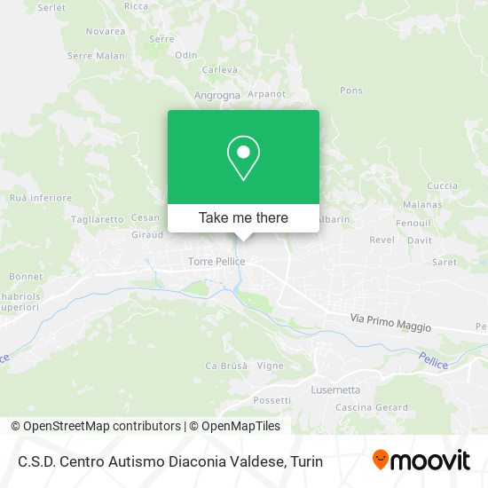 C.S.D. Centro Autismo Diaconia Valdese map