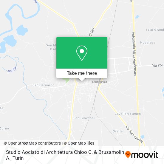 Studio Aociato di Architettura Chioo C. & Brusamolin A. map