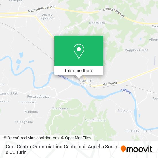 Coc. Centro Odontoiatrico Castello di Agnella Sonia e C. map