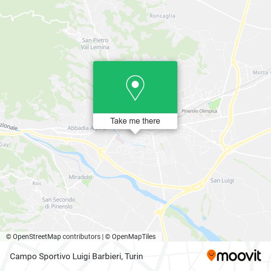 Campo Sportivo Luigi Barbieri map