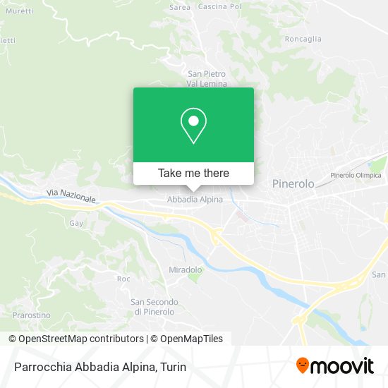 Parrocchia Abbadia Alpina map