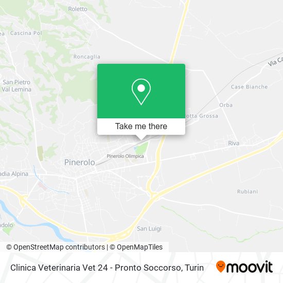 Clinica Veterinaria Vet 24 - Pronto Soccorso map