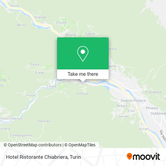 Hotel Ristorante Chiabriera map