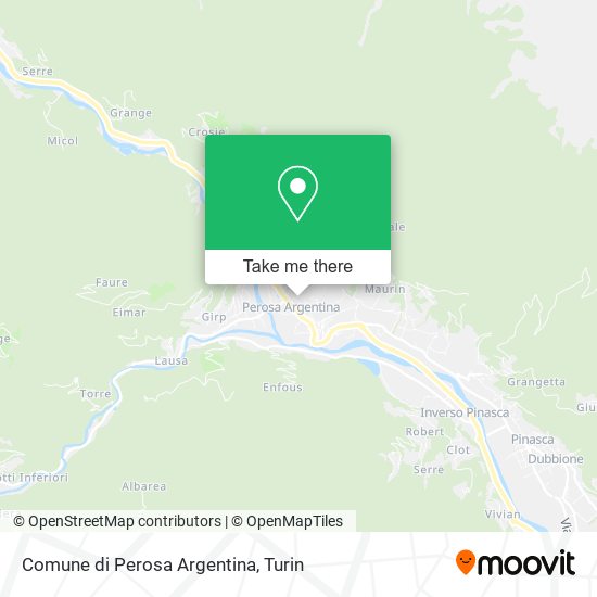 Comune di Perosa Argentina map