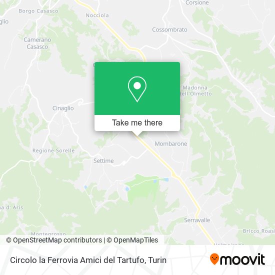 Circolo la Ferrovia Amici del Tartufo map