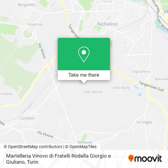 Martelleria Vinovo di Fratelli Rodella Giorgio e Giuliano map