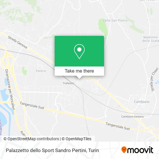 Palazzetto dello Sport Sandro Pertini map