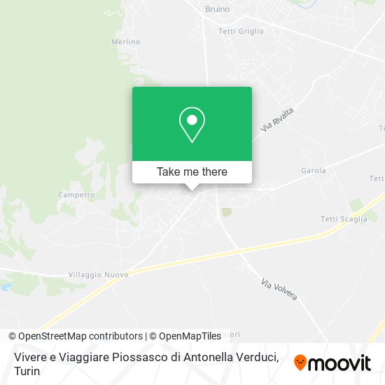 Vivere e Viaggiare Piossasco di Antonella Verduci map