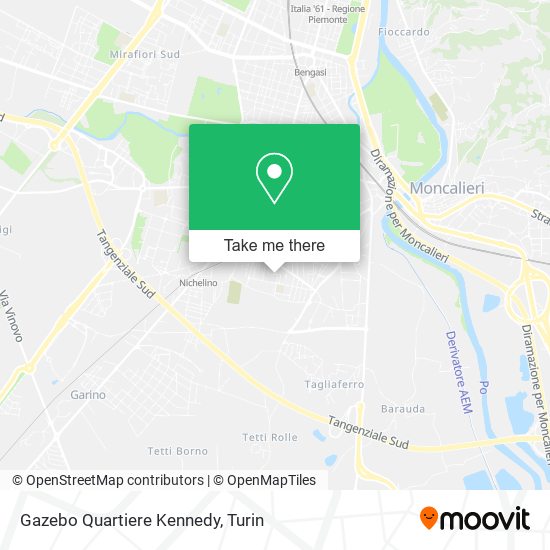 Gazebo Quartiere Kennedy map