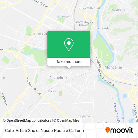 Cafe' Artisti Snc di Nasso Paola e C. map